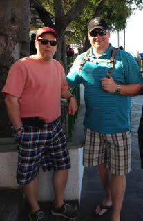 John King and Len Gostick in Chile vineyard 2013 where they originally came up with the business idea